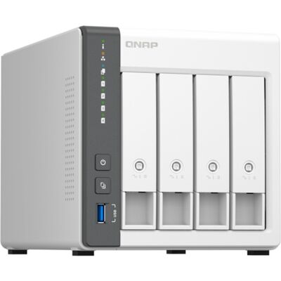 TS-433 NAS Tower ARM Cortex-A55 4 GB 0 TB QNAP QTS Hvid TS-433 NAS Tower ARM Cortex-A55 4 GB 0 TB QNAP QTS Hvid