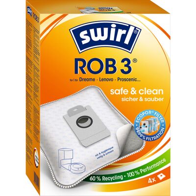 Swirl Swirl ROB 3 EcoPor Støvsugerposer - Støvsugerposer Swirl Swirl ROB 3 EcoPor Støvsugerposer - Støvsugerposer