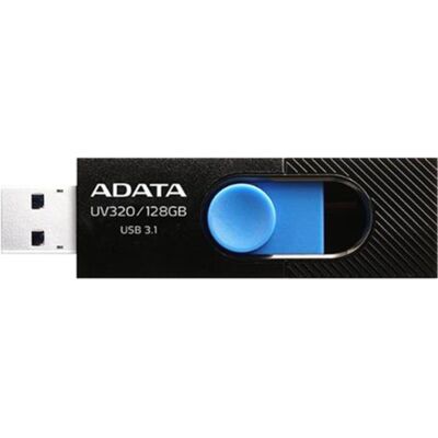 ADATA UV320 USB-nøgle 128 GB USB Type-A 3.2 Gen 1 (3.1 Gen 1) Sort, Blå, USB-stik ADATA UV320 USB-nøgle 128 GB USB Type-A 3.2 Gen 1 (3.1 Gen 1) Sort, Blå, USB-stik