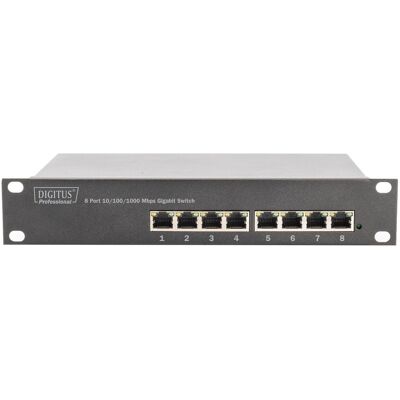 Digitus DN-80114 netværksswitch Ikke administreret Gigabit Ethernet (10/100/1000) Grå Digitus DN-80114 netværksswitch Ikke administreret Gigabit Ethernet (10/100/1000) Grå
