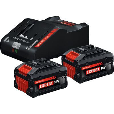 Bosch EXPERT startpakke 18V, 2x EXBA 18V-80 + oplader EXAL18V-160, Sæt Bosch EXPERT startpakke 18V, 2x EXBA 18V-80 + oplader EXAL18V-160, Sæt