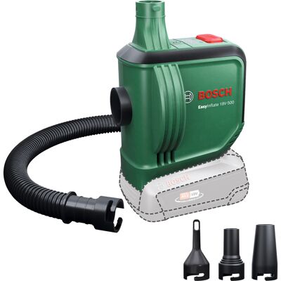Bosch EasyInflate 18V-500 Elektrisk Luftpumpe - Stor volumen oppumpning Bosch EasyInflate 18V-500 Elektrisk Luftpumpe - Stor volumen oppumpning