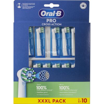 Braun Oral-B Pro Cross Action Udskiftningstandbørstehoveder 10-pak Braun Oral-B Pro Cross Action Udskiftningstandbørstehoveder 10-pak