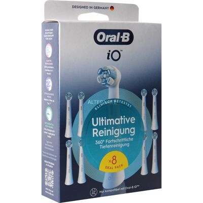 Braun Oral-B iO Ultimative Reinigung 8er, Børstehoved Braun Oral-B iO Ultimative Reinigung 8er, Børstehoved