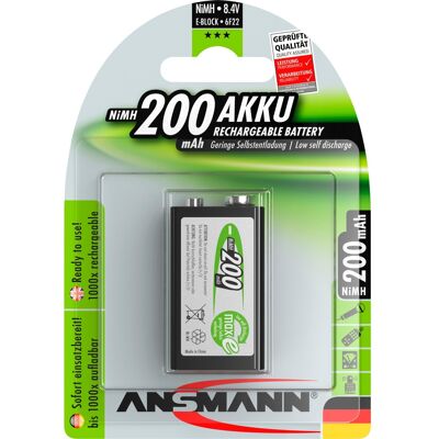 Ansmann 200mAh maxE E-Block Nikkel-Metalhydrid (NiMH), Batteri Ansmann 200mAh maxE E-Block Nikkel-Metalhydrid (NiMH), Batteri