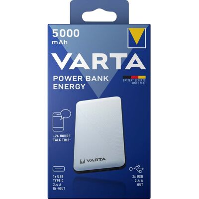 Varta Energy 5000 mAh Powerbank Lithium Polymer - Power Bank Varta Energy 5000 mAh Powerbank Lithium Polymer - Power Bank