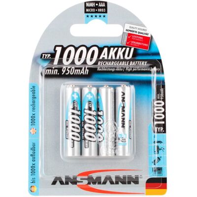 Ansmann 5030882 husholdningsbatteri AAA / HR03 Nikkel-Metalhydrid (NiMH) Ansmann 5030882 husholdningsbatteri AAA / HR03 Nikkel-Metalhydrid (NiMH)