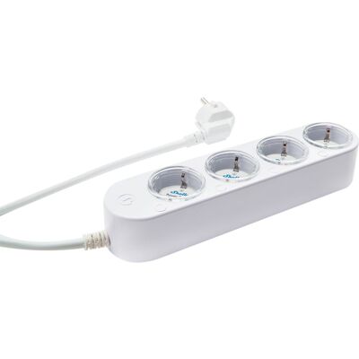Shelly Stikdåse Power Strip 4 Gen4, Strømskinne Shelly Stikdåse Power Strip 4 Gen4, Strømskinne