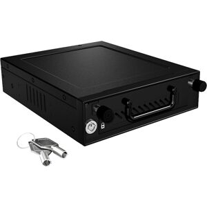 Icy Box IB-148SSK-B drive bay panel Sort, Indramning