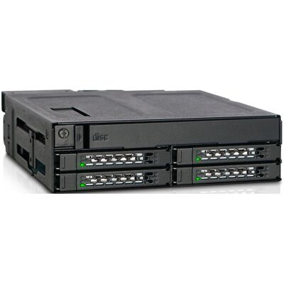 Icy Dock MB604SPO-B drive bay panel Sort, Indramning Icy Dock MB604SPO-B drive bay panel Sort, Indramning