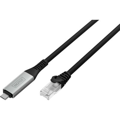 Digitus USB-C 3.2 Gen1 > RJ-45 Ethernet-kabel, 1Gbit/s, Adapter Digitus USB-C 3.2 Gen1 > RJ-45 Ethernet-kabel, 1Gbit/s, Adapter