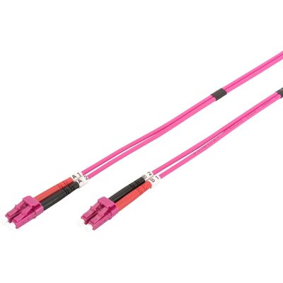 Digitus LWL patchkabel, duplex, LC > LC stik, multimode OM4 Digitus LWL patchkabel, duplex, LC > LC stik, multimode OM4