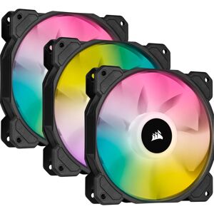 Corsair SP120 RGB ELITE Computerkabinet Ventilator 12 cm Sort 3 stk, Sag fan