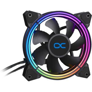 Alphacool Alpha Eiszyklon Aurora LUX PRO Digital RGB Computerkabinet Ventilator 12 cm Sort 1 stk, Sag fan