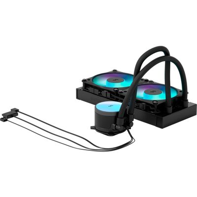 Fractal Design Radius 240 RGB Black, Vandkøling Fractal Design Radius 240 RGB Black, Vandkøling