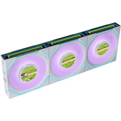 Lian-Li UNI FAN SL-INF LCD FLEX 120 Wireless, Sag fan Lian-Li UNI FAN SL-INF LCD FLEX 120 Wireless, Sag fan