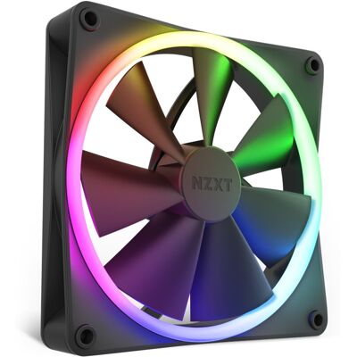 Nzxt F140 RGB Computerkabinet Ventilator 14 cm Sort 1 stk, Sag fan Nzxt F140 RGB Computerkabinet Ventilator 14 cm Sort 1 stk, Sag fan