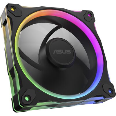 Asus Prime MR120 Fan ARGB Black Computerkabinet Ventilator 12 cm Sort, Sag fan Asus Prime MR120 Fan ARGB Black Computerkabinet Ventilator 12 cm Sort, Sag fan