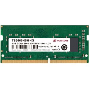 Transcend TS2666HSH-4G hukommelsesmodul 4 GB 1 x 8 GB DDR4 2666 Mhz