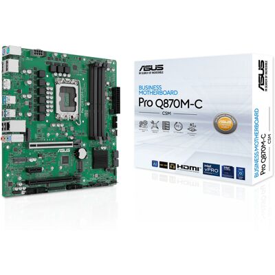 ASUS - PRO Q870M-C-CSM - LGA 1851 - micro-ATX - Motherboard ASUS - PRO Q870M-C-CSM - LGA 1851 - micro-ATX - Motherboard