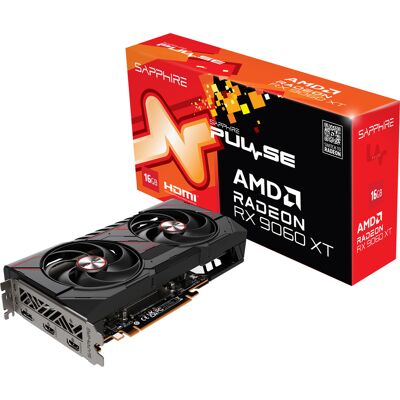 Sapphire Radeon RX 9060 XT PULSE 16GB, Grafikkort Sapphire Radeon RX 9060 XT PULSE 16GB, Grafikkort