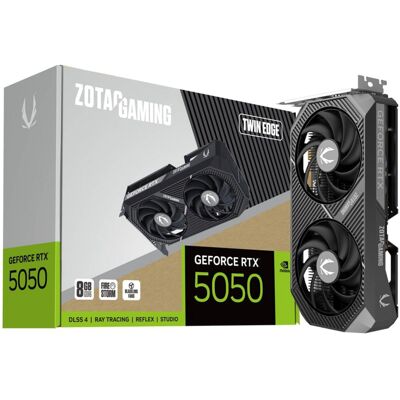 Zotac GeForce RTX 5050 Twin Edge 8GB, Grafikkort Zotac GeForce RTX 5050 Twin Edge 8GB, Grafikkort