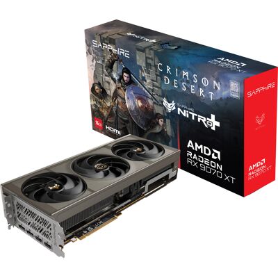 Sapphire Radeon RX 9070 XT Nitro+ Crimson Desert Version, Grafikkort Sapphire Radeon RX 9070 XT Nitro+ Crimson Desert Version, Grafikkort