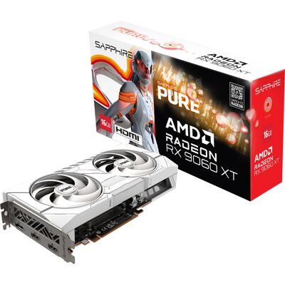 Sapphire Radeon RX 9060 XT PURE 16GB, Grafikkort Sapphire Radeon RX 9060 XT PURE 16GB, Grafikkort