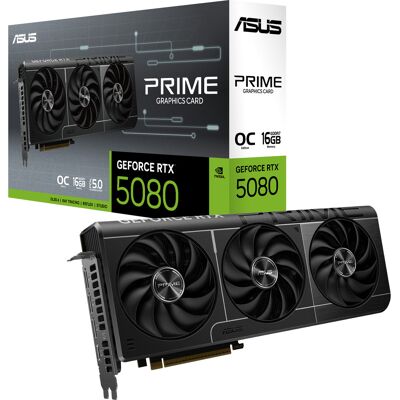 Asus GeForce RTX 5080 PRIME OC EVO, Grafikkort Asus GeForce RTX 5080 PRIME OC EVO, Grafikkort