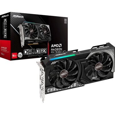 ASRock Radeon RX 9060 XT CHALLENGER OC 16GB, Grafikkort ASRock Radeon RX 9060 XT CHALLENGER OC 16GB, Grafikkort