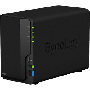 Synology DiskStation DS218 NAS & lagringsserver Desktop Ethernet LAN Sort RTD1296