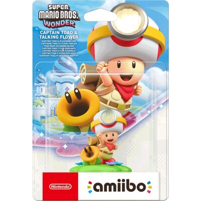 Nintendo amiibo Kaptajn Toad & Snakkeblomst, Spil figur Nintendo amiibo Kaptajn Toad & Snakkeblomst, Spil figur