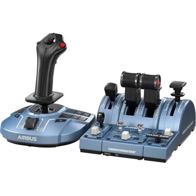 Thrustmaster TCA Captain Pack X Airbus Edition Sort, Blå USB Joystick + håndtag til motorstyring Analog/digital PC, Xbox Series S, Xbox Series X, Sæt Thrustmaster TCA Captain Pack X Airbus Edition Sort, Blå USB Joystick + håndtag til motorstyring Analog/digital PC, Xbox Series S, Xbox Series X, Sæt