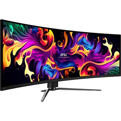 MSI MPG 491CQPXDE QD-OLED computerskærm 124,5 cm (49") 5120 x 1440 pixel Dual QHD Sort, Gaming Skærm MSI MPG 491CQPXDE QD-OLED computerskærm 124,5 cm (49") 5120 x 1440 pixel Dual QHD Sort, Gaming Skærm