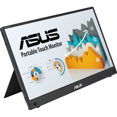 Asus ZenScreen MB16AHT computerskærm 39,6 cm (15.6") 1920 x 1080 pixel Fuld HD Berøringsskærm Sort, LED-skærm Asus ZenScreen MB16AHT computerskærm 39,6 cm (15.6") 1920 x 1080 pixel Fuld HD Berøringsskærm Sort, LED-skærm