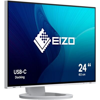 Eizo FlexScan EV2485-WT computerskærm 61,2 cm (24.1") 1920 x 1200 pixel WUXGA LCD Hvid, LED-skærm Eizo FlexScan EV2485-WT computerskærm 61,2 cm (24.1") 1920 x 1200 pixel WUXGA LCD Hvid, LED-skærm