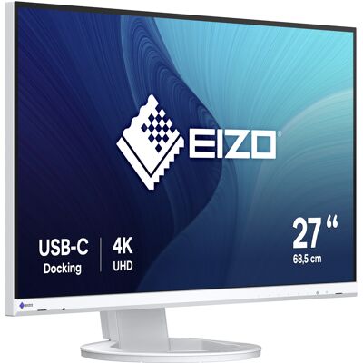 Eizo FlexScan EV2740S-WT computerskærm 68,6 cm (27") 3840 x 2160 pixel 4K Ultra HD LCD Hvid, LED-skærm Eizo FlexScan EV2740S-WT computerskærm 68,6 cm (27") 3840 x 2160 pixel 4K Ultra HD LCD Hvid, LED-skærm