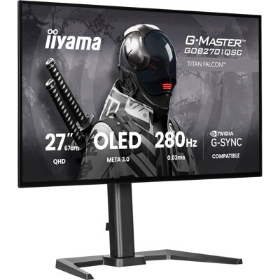 IIYAMA G-Master GOB2701QSC-B1 OLED, Gaming Skærm IIYAMA G-Master GOB2701QSC-B1 OLED, Gaming Skærm
