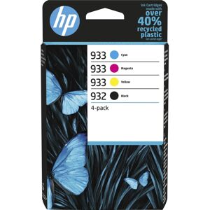 HP Original 932-blæk, sort/933 cyan/magenta/gul, 4 stk.