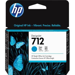 HP 712 DesignJet-blækpatron, cyan, 29 ml