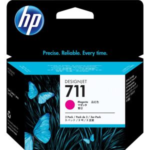 HP 711 DesignJet-blækpatroner med 29 ml, 3 stk., magenta