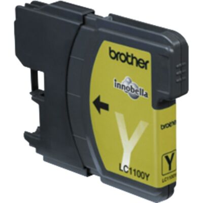 Brother LC1100Y blækpatron 1 stk Original Gul Brother LC1100Y blækpatron 1 stk Original Gul