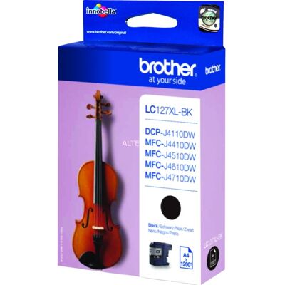 Brother LC127XLBK blækpatron 1 stk Original Ekstra (Super) højt udbytte Sort Brother LC127XLBK blækpatron 1 stk Original Ekstra (Super) højt udbytte Sort