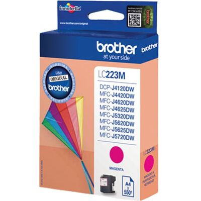 Brother LC223M blækpatron 1 stk Original Magenta Brother LC223M blækpatron 1 stk Original Magenta