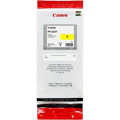 Canon PFI-320Y blækpatron 1 stk Original Gul Canon PFI-320Y blækpatron 1 stk Original Gul