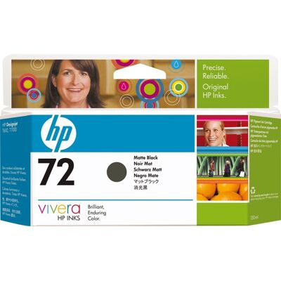 HP 72 DesignJet-blækpatron med 130 ml, mat sort HP 72 DesignJet-blækpatron med 130 ml, mat sort