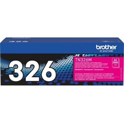Brother TN-326M tonerpatron 1 stk Original Magenta Brother TN-326M tonerpatron 1 stk Original Magenta