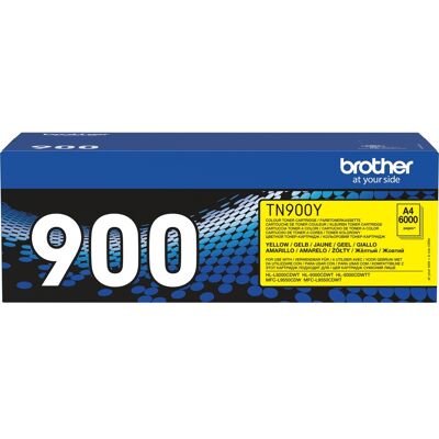 Brother TN-900Y tonerpatron 1 stk Original Gul Brother TN-900Y tonerpatron 1 stk Original Gul