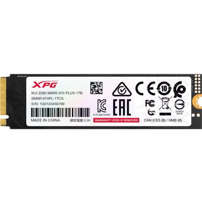 ADATA MARS 970 PLUS 1.0 TB, Solid state-drev ADATA MARS 970 PLUS 1.0 TB, Solid state-drev