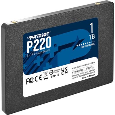 Patriot P220 1 TB, Solid state-drev Patriot P220 1 TB, Solid state-drev